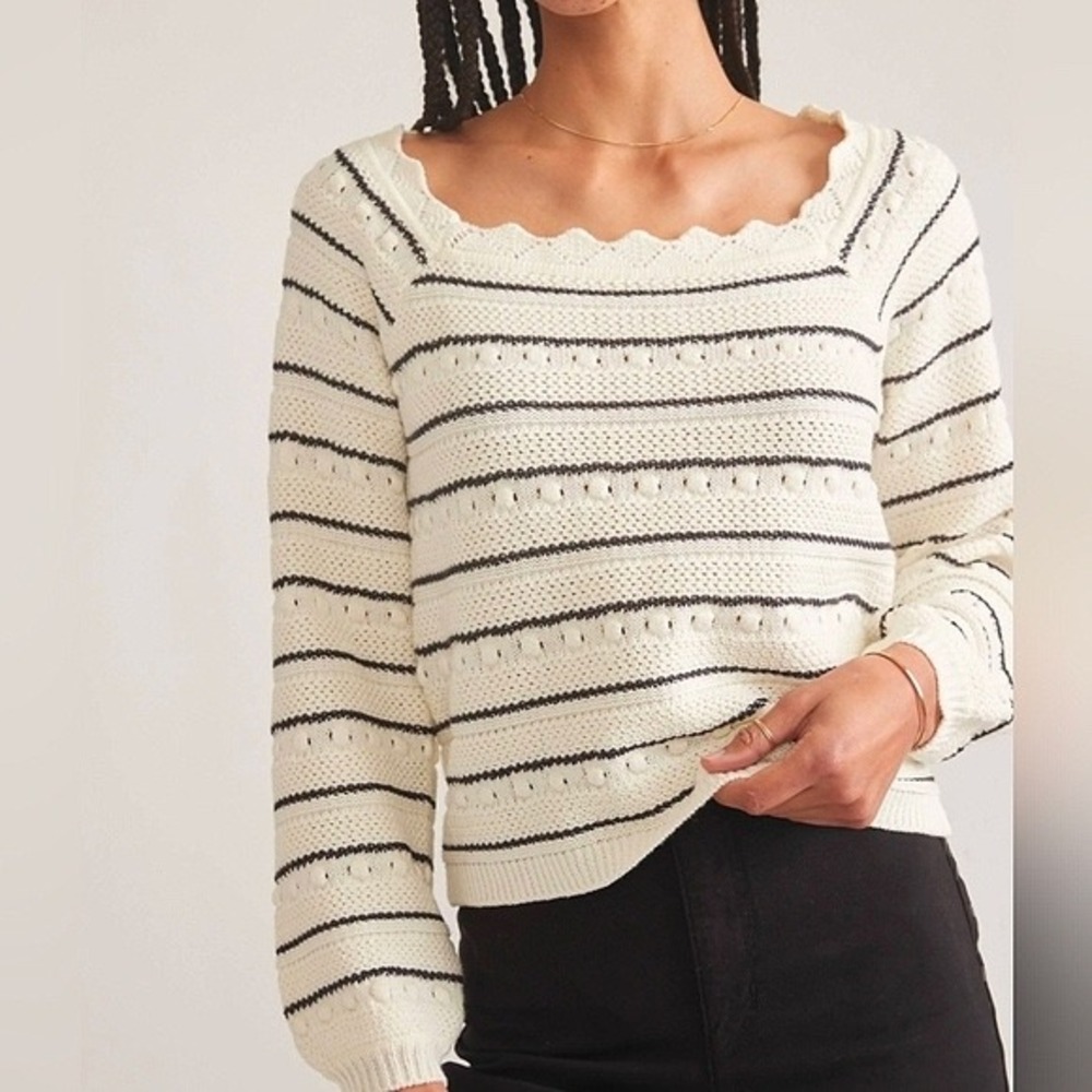 Marine Layer Sara Crochet Top - Crop - Medium